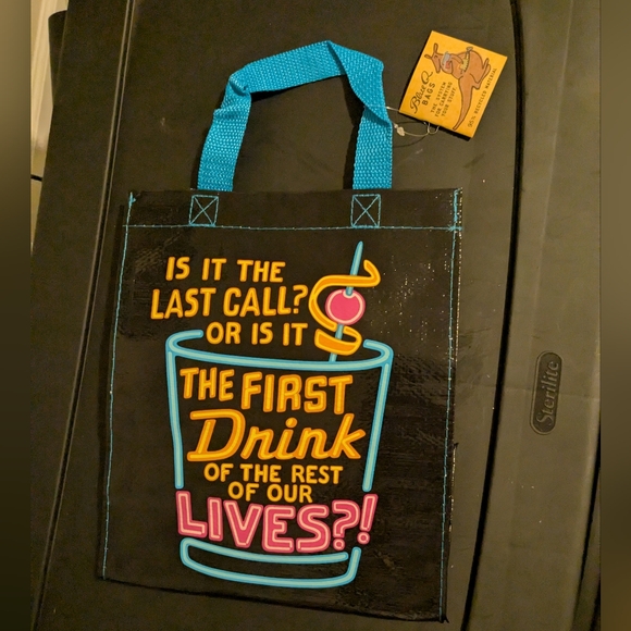 Blue Q Handbags - Blue Q Black and Blue Tote Bag